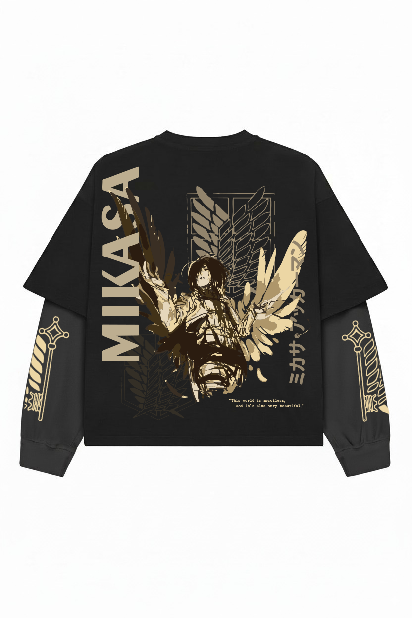 Attack on Titan – Wings of Mikasa LS Tee