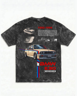 BMW E30 Auto Archive Acid Wash Oversized Tee