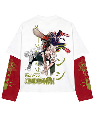 Chainsaw Man – Bloodhunt Oversized LS Tee