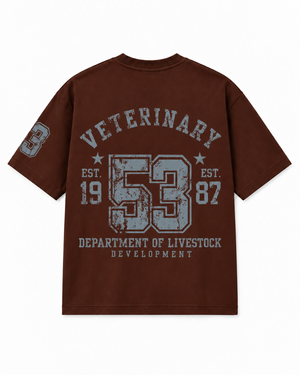 Vintage Veterinary 53 Oversized Tee