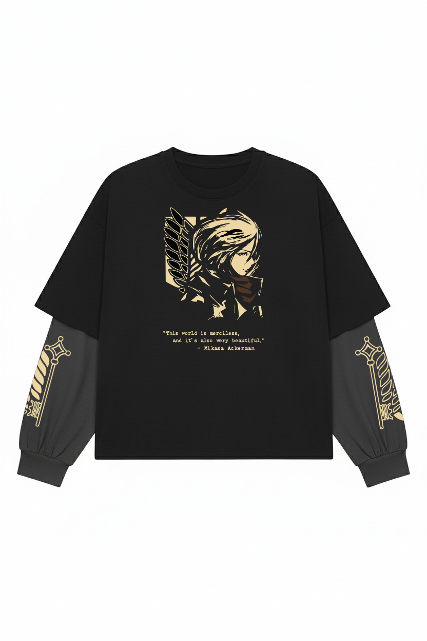 Attack on Titan – Wings of Mikasa LS Tee