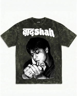 SRK Vintage Smoke Boxy Acid Wash Tee