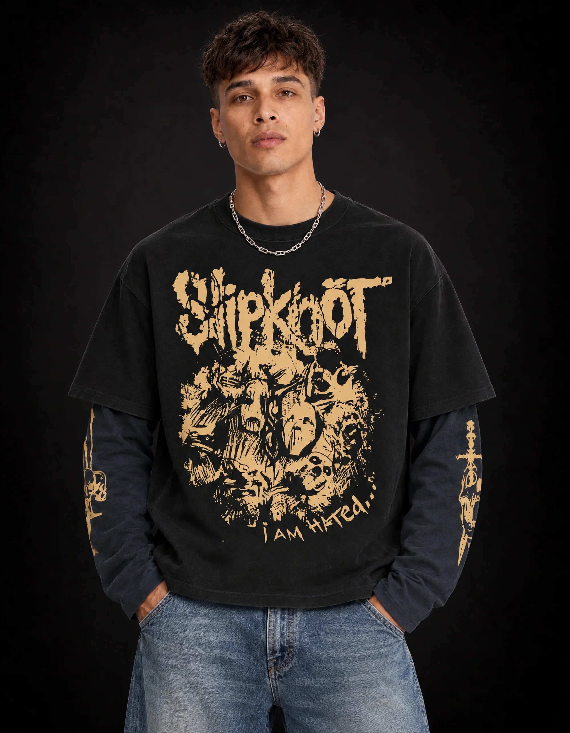 Slipknot LS Oversized Tee – Jnorss