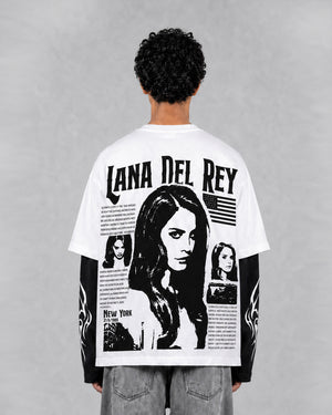 Lana Del Rey Layered Oversized LS T-Shirt