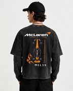 McLaren MCL39 Acid Wash Layered T-Shirt