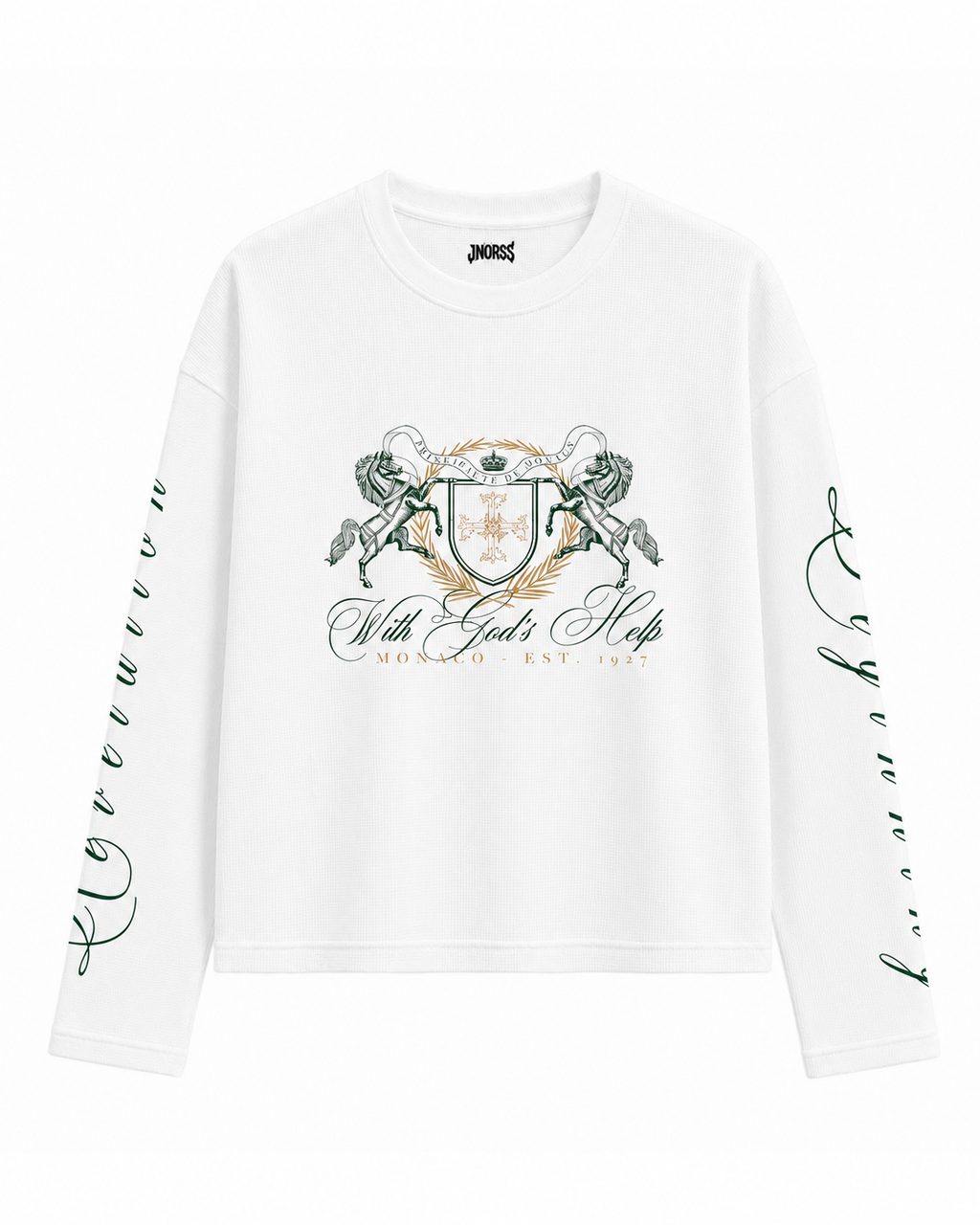 With God’s Help Waffle Tee