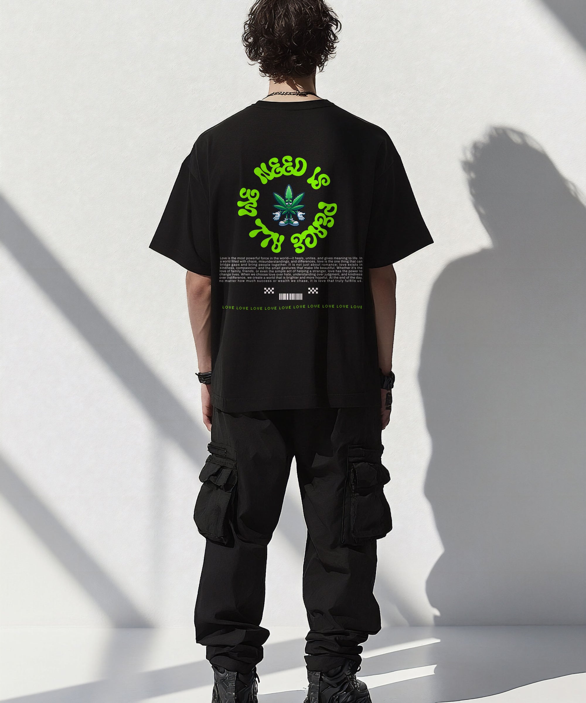All we need is Peace Oversized T-shirt - Jnorss