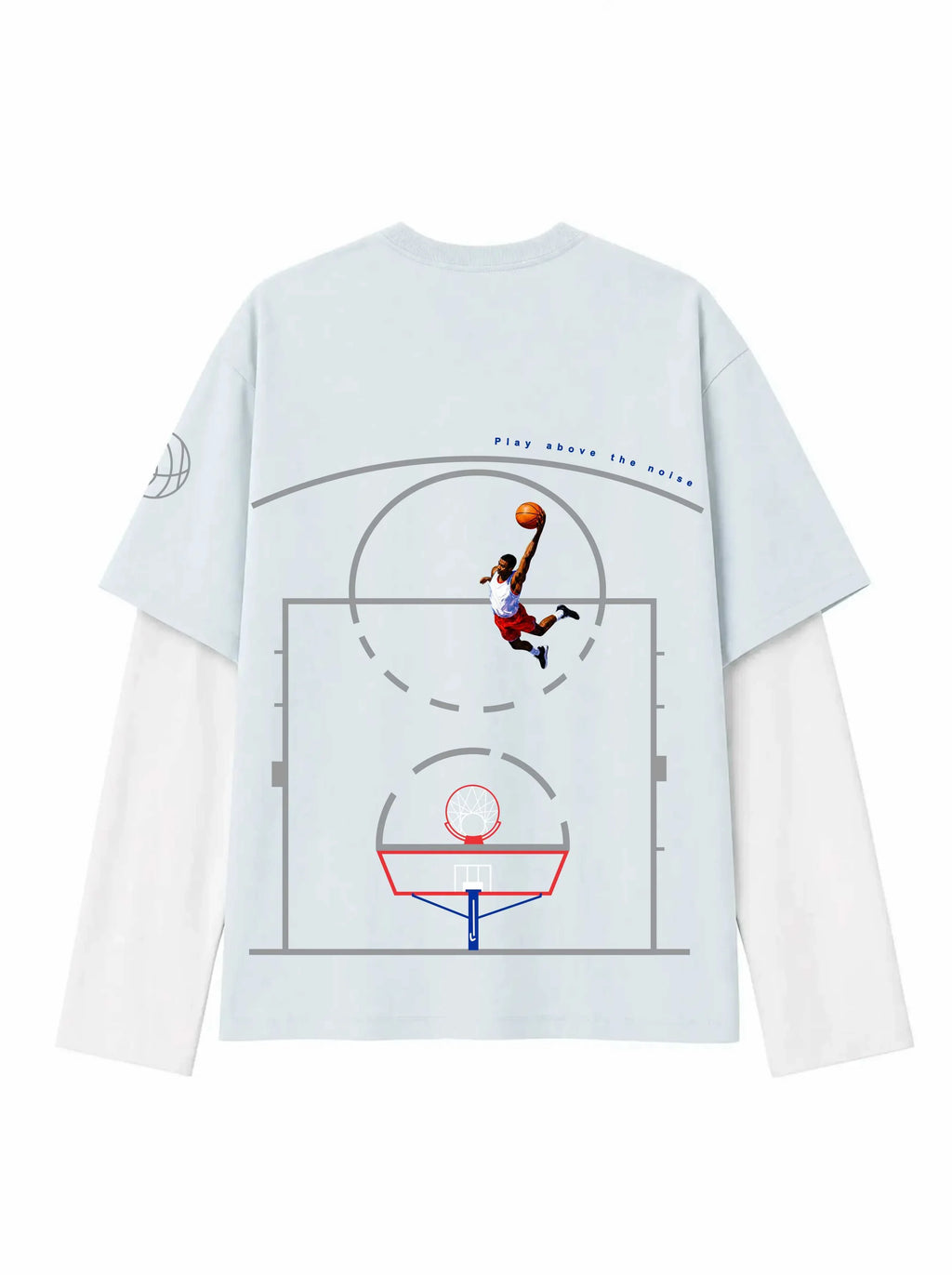 Courtside Flight Oversized Layered Tee