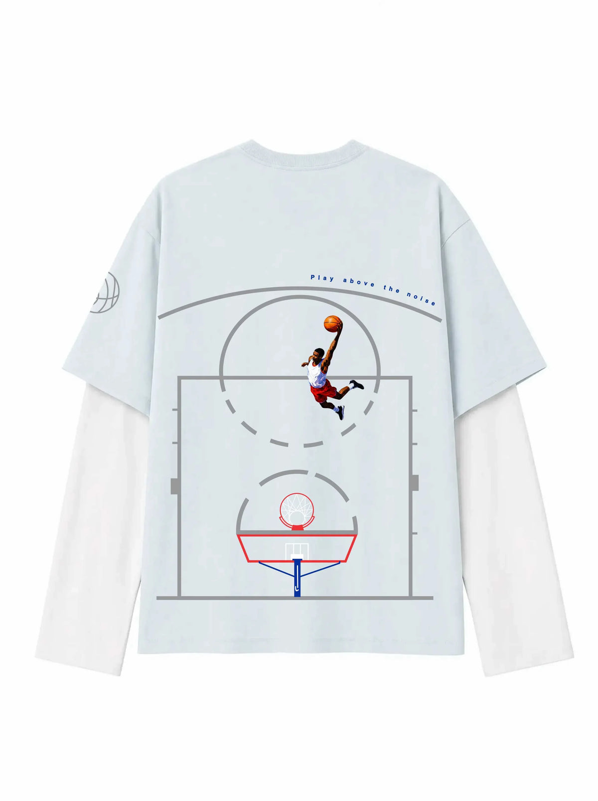 Courtside Flight Oversized Layered Tee