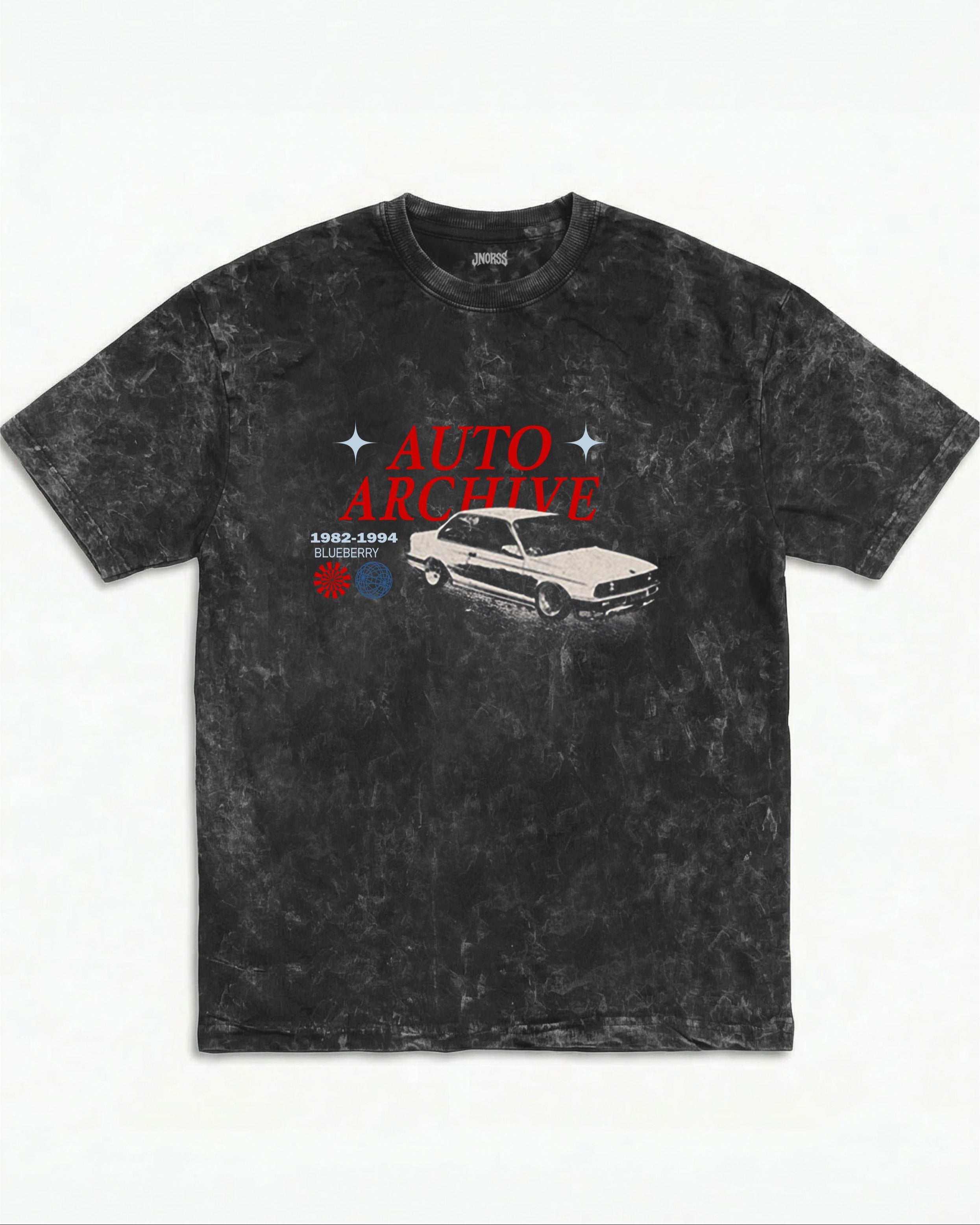 BMW E30 Auto Archive Acid Wash Oversized Tee