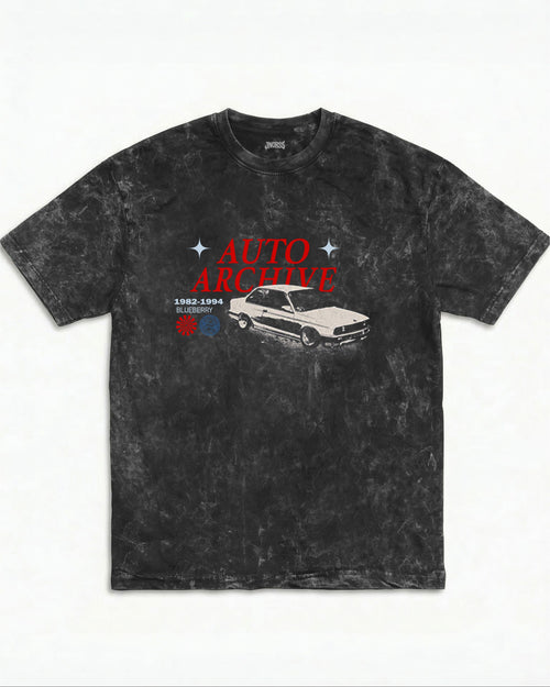 BMW E30 Auto Archive Acid Wash Oversized Tee