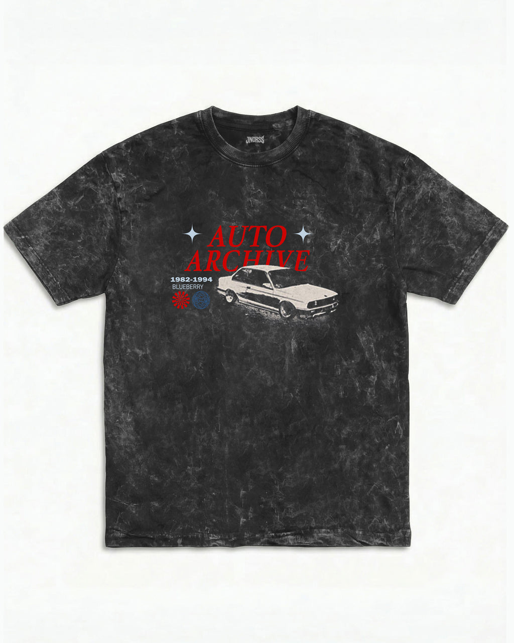 BMW E30 Auto Archive Acid Wash Oversized Tee