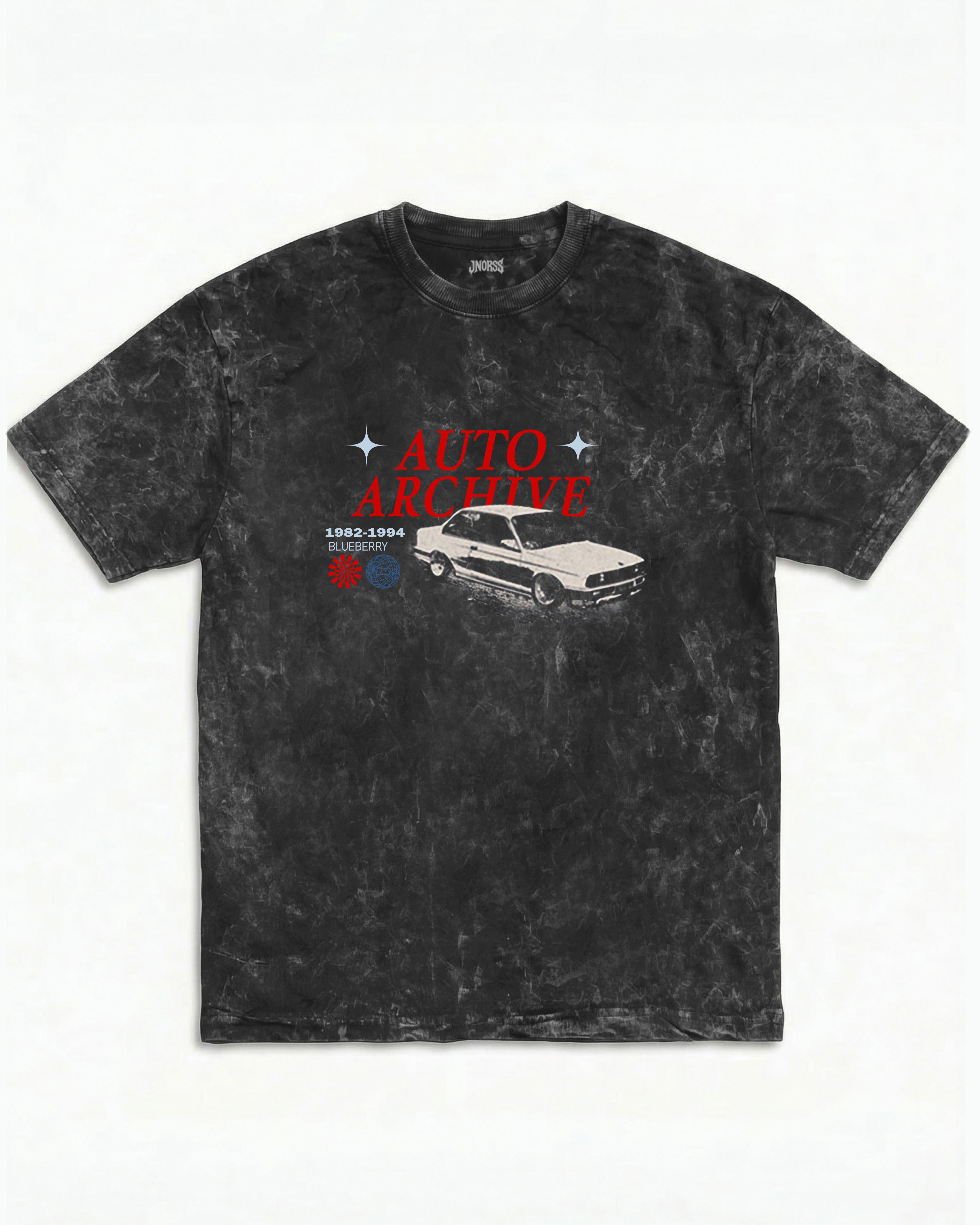 BMW E30 Auto Archive Acid Wash Oversized Tee