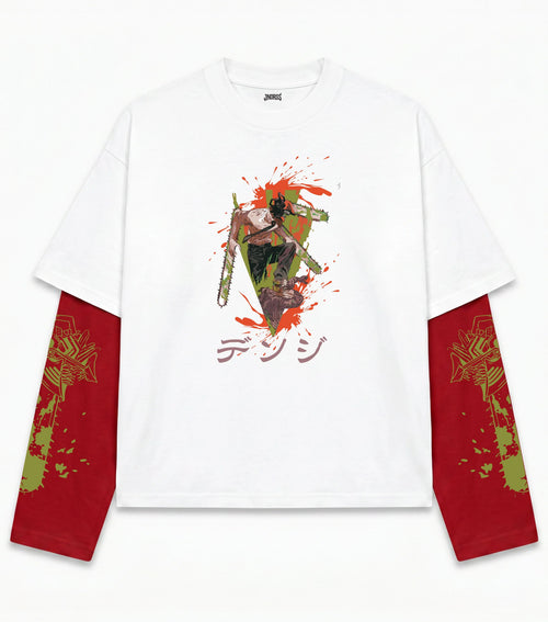 Chainsaw Man – Bloodhunt Oversized LS Tee