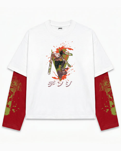 Chainsaw Man – Bloodhunt Oversized LS Tee