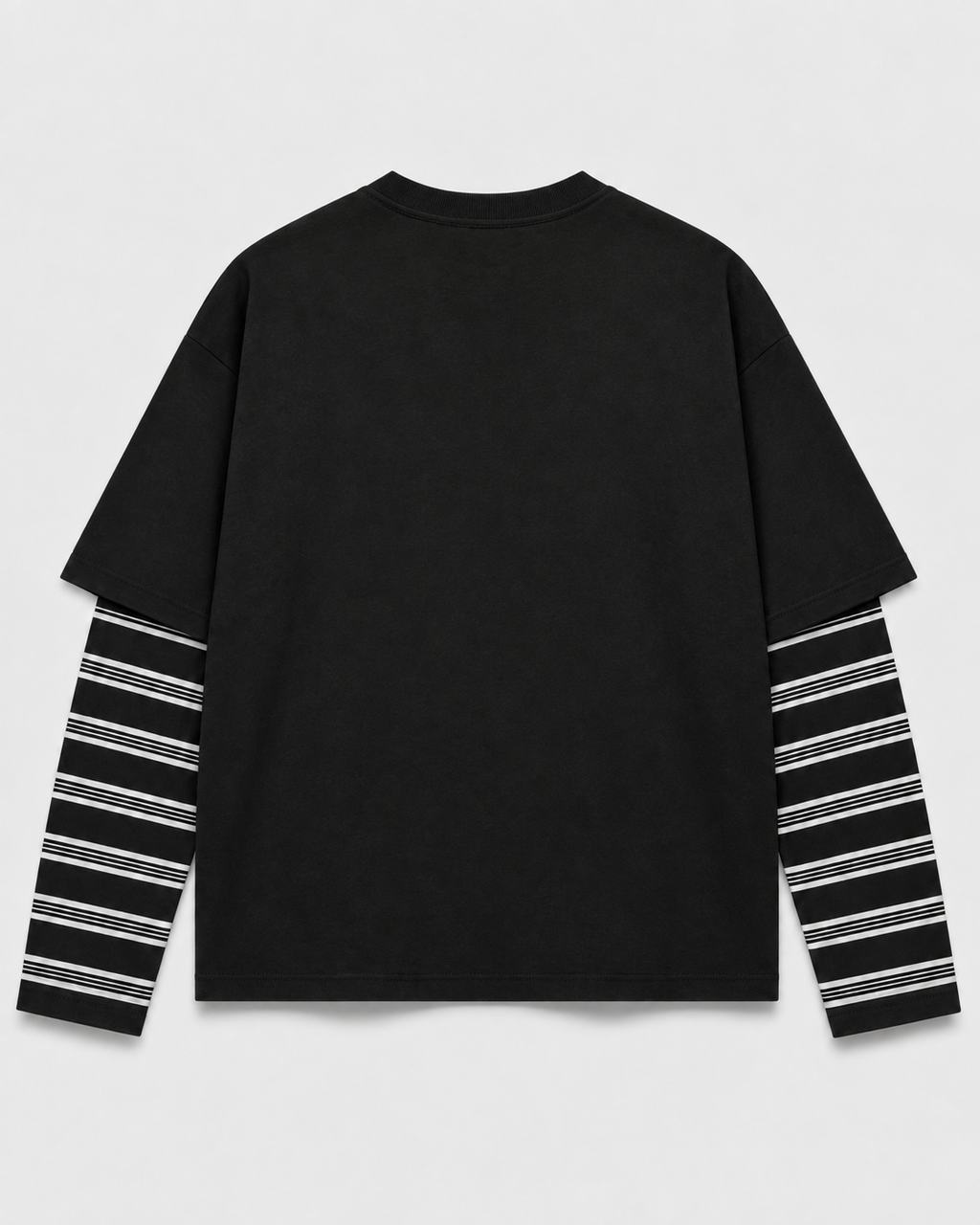 Striped Layer Grunge Guitar Tee