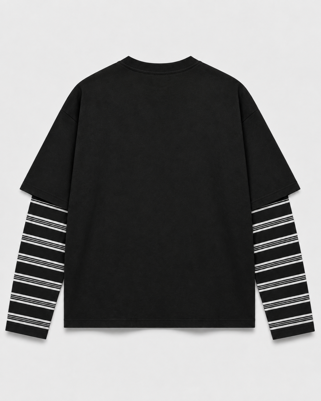 Striped Layer Grunge Guitar Tee