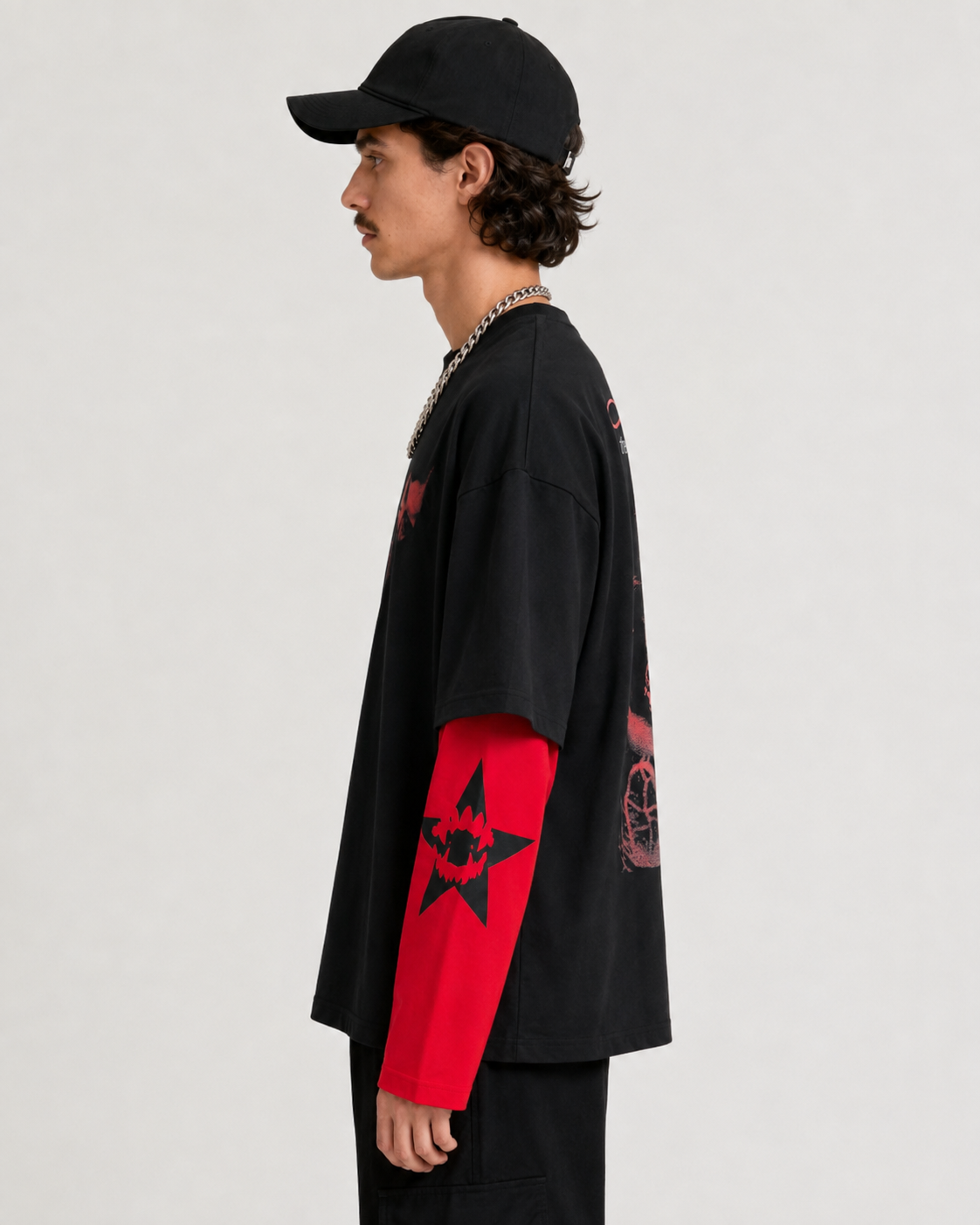 Vampire Diaries Oversized Layered Tee