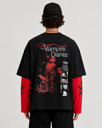 Vampire Diaries Oversized Layered Tee