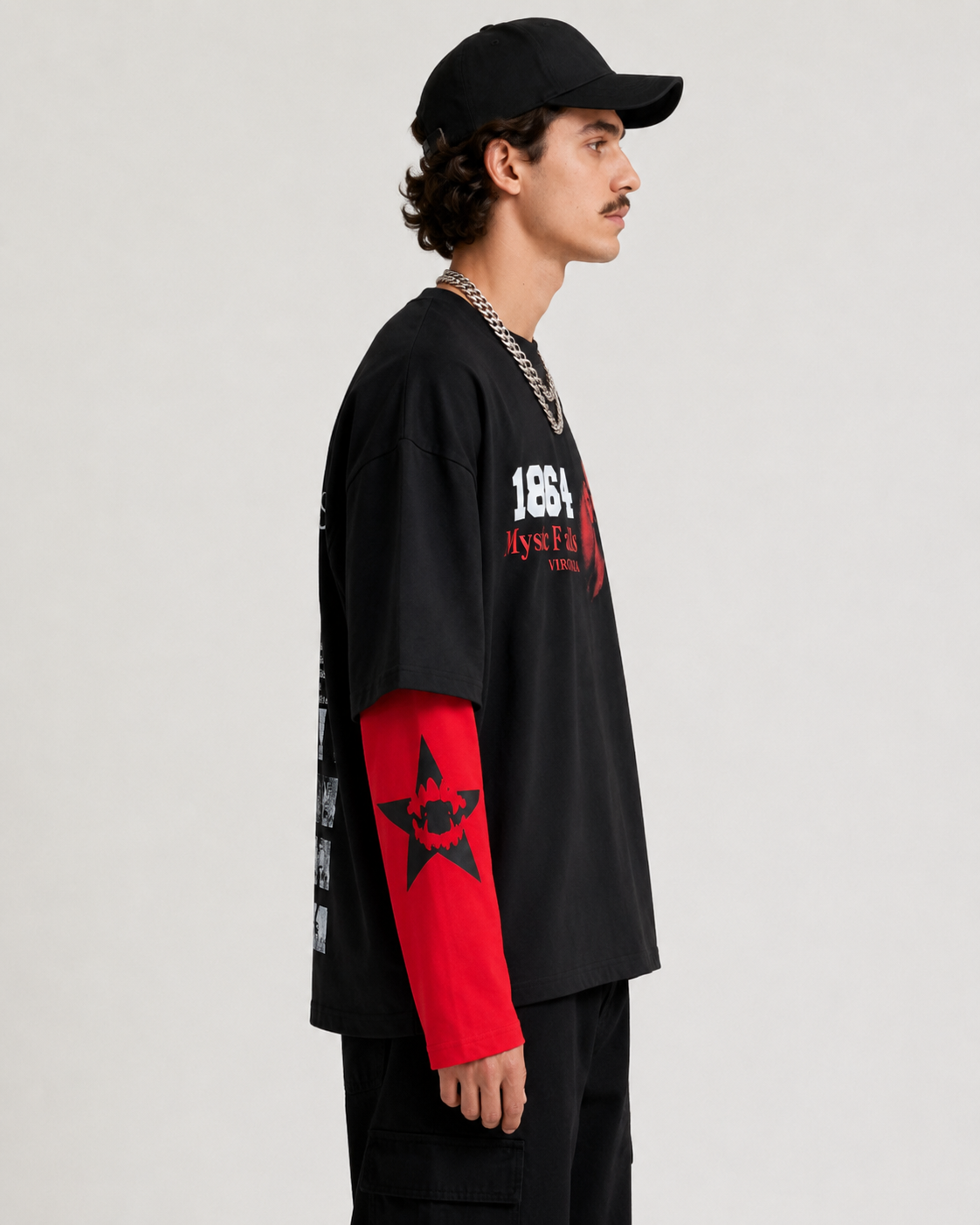 Vampire Diaries Oversized Layered Tee