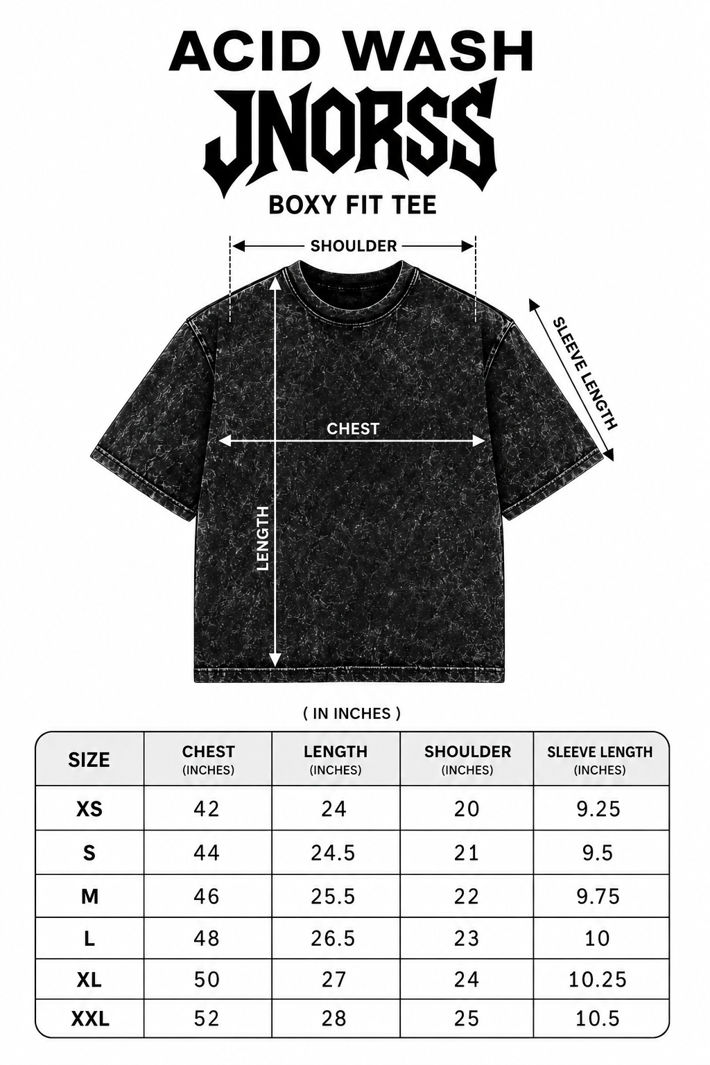 Size Chart IN