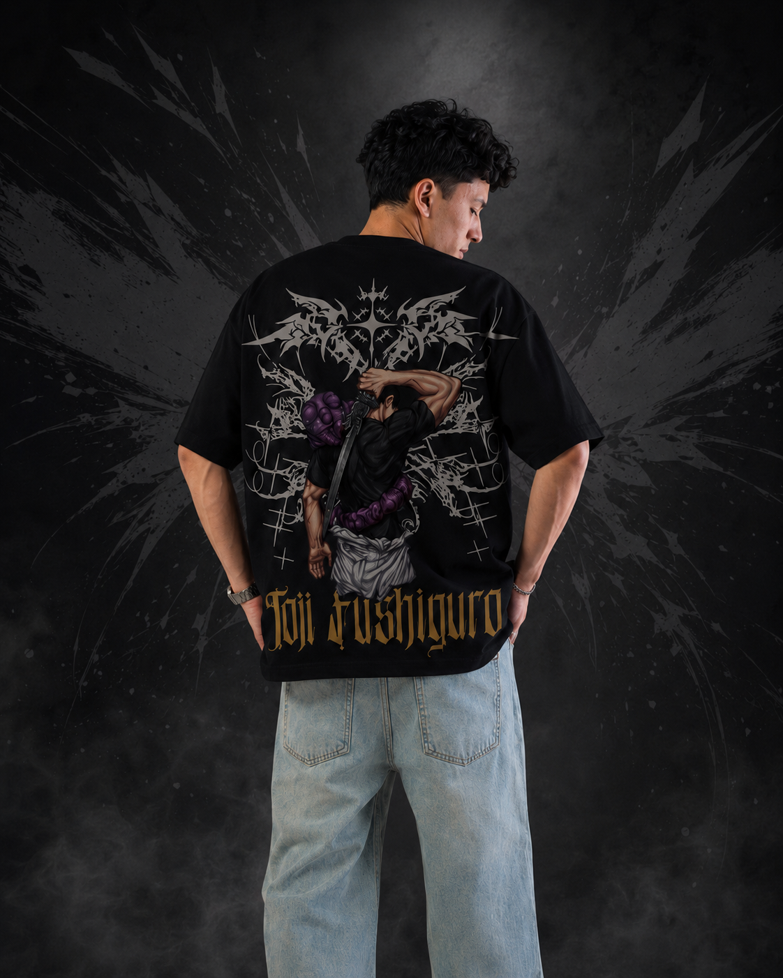 Toji Fushiguro "The Battle's Just Beginning" Oversized T-Shirt