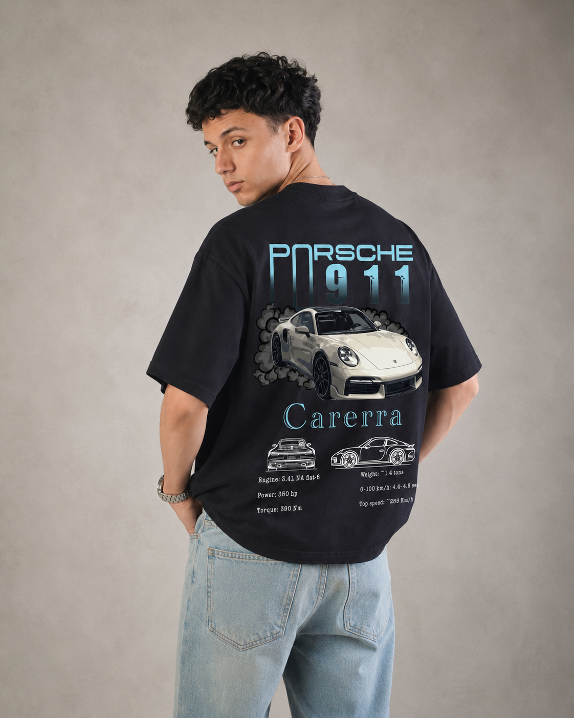 Porsche 911 Carrera Oversized Tee