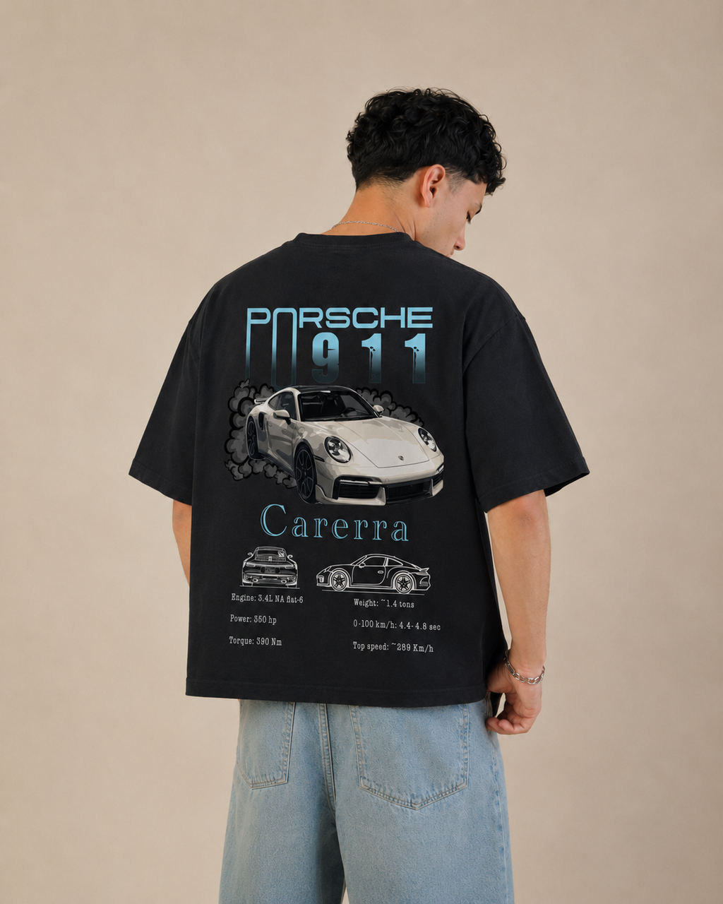 Porsche 911 Carrera Oversized Tee