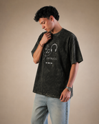 I Am Music Boxy Acid Wash Tee