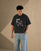 Black Sabbath Purple Eclipse Boxy Acid Wash Tee