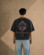 Black Sabbath Purple Eclipse Boxy Acid Wash Tee – Jnorss