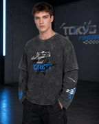 Tokyo Drift Racing Oversized Layered Tee