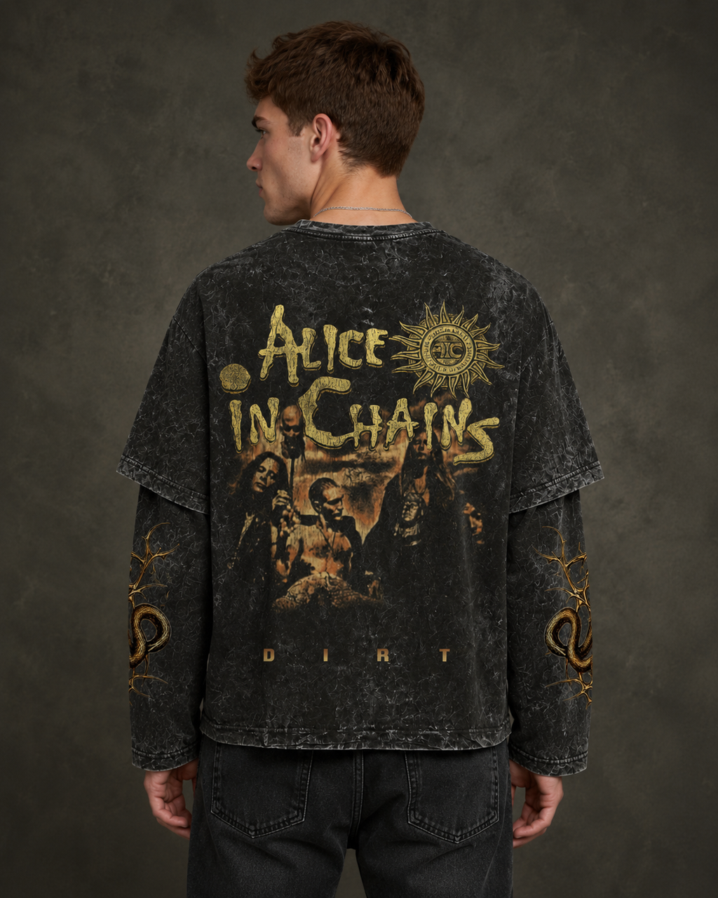 Alice In Chains Oversized Layered Tee