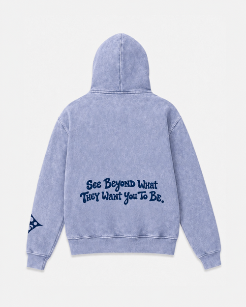 Brain Dead See Beyond - Acid Wash Hoodie