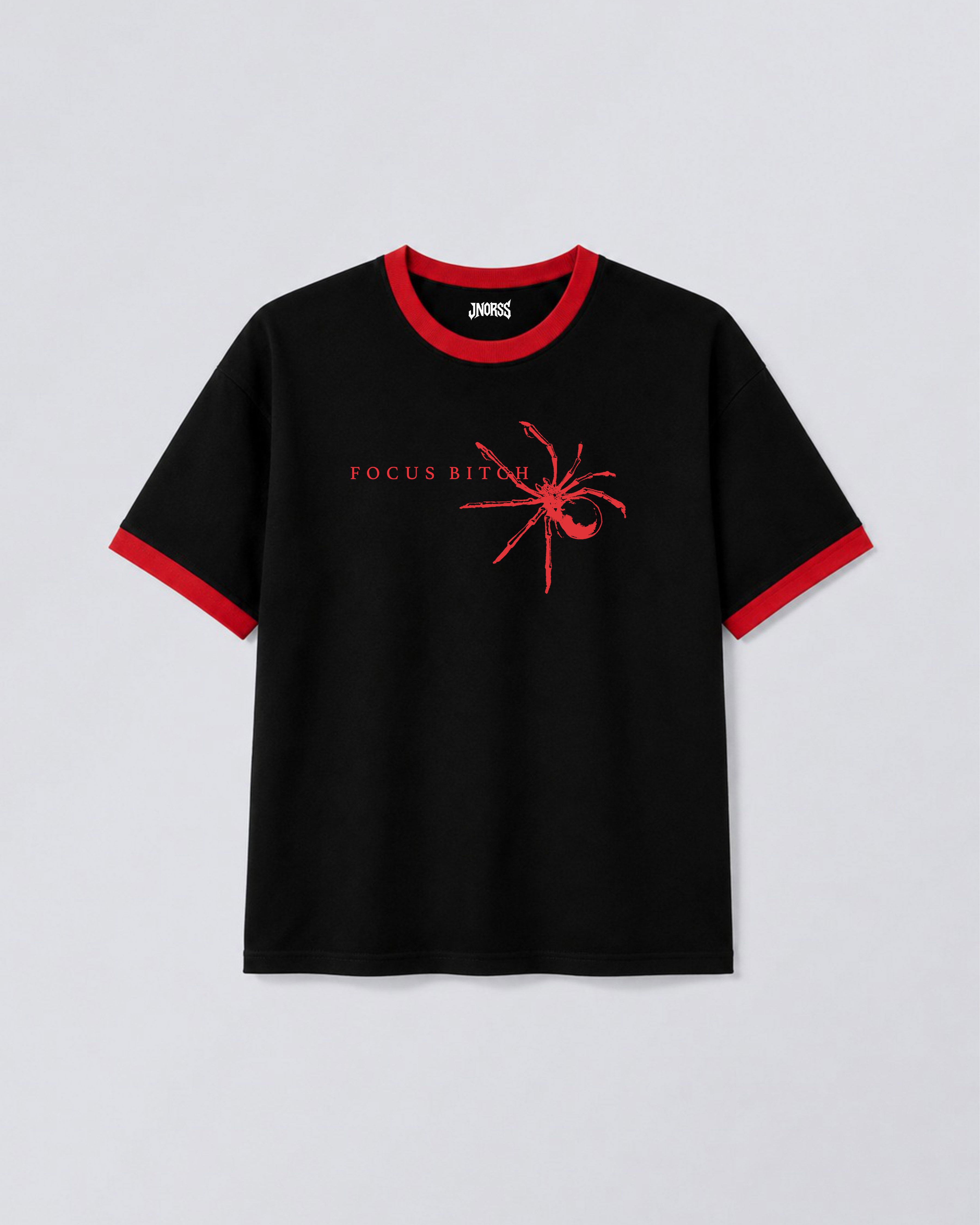 Focus Bitch Spider Ringer Tee