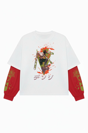 Chainsaw Man – Bloodhunt Oversized LS Tee