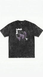 Black Sabbath Purple Eclipse Boxy Acid Wash Tee