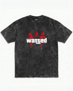 WASTED Wanted Level Acid Wash Tee