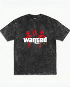 WASTED Wanted Level Acid Wash Tee