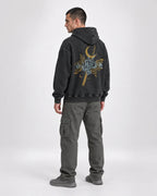 Demon slayer acid wash hoodie