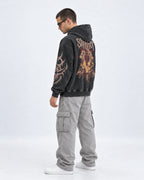 Slipknot - People = Shit Sigil - Acid Wash Hoodie