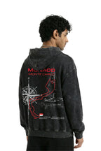 Jorss Monaco Monte Carlo Afterdark acid wash hoodie, featuring a casual fit and stylish design, shown in a close-up image.