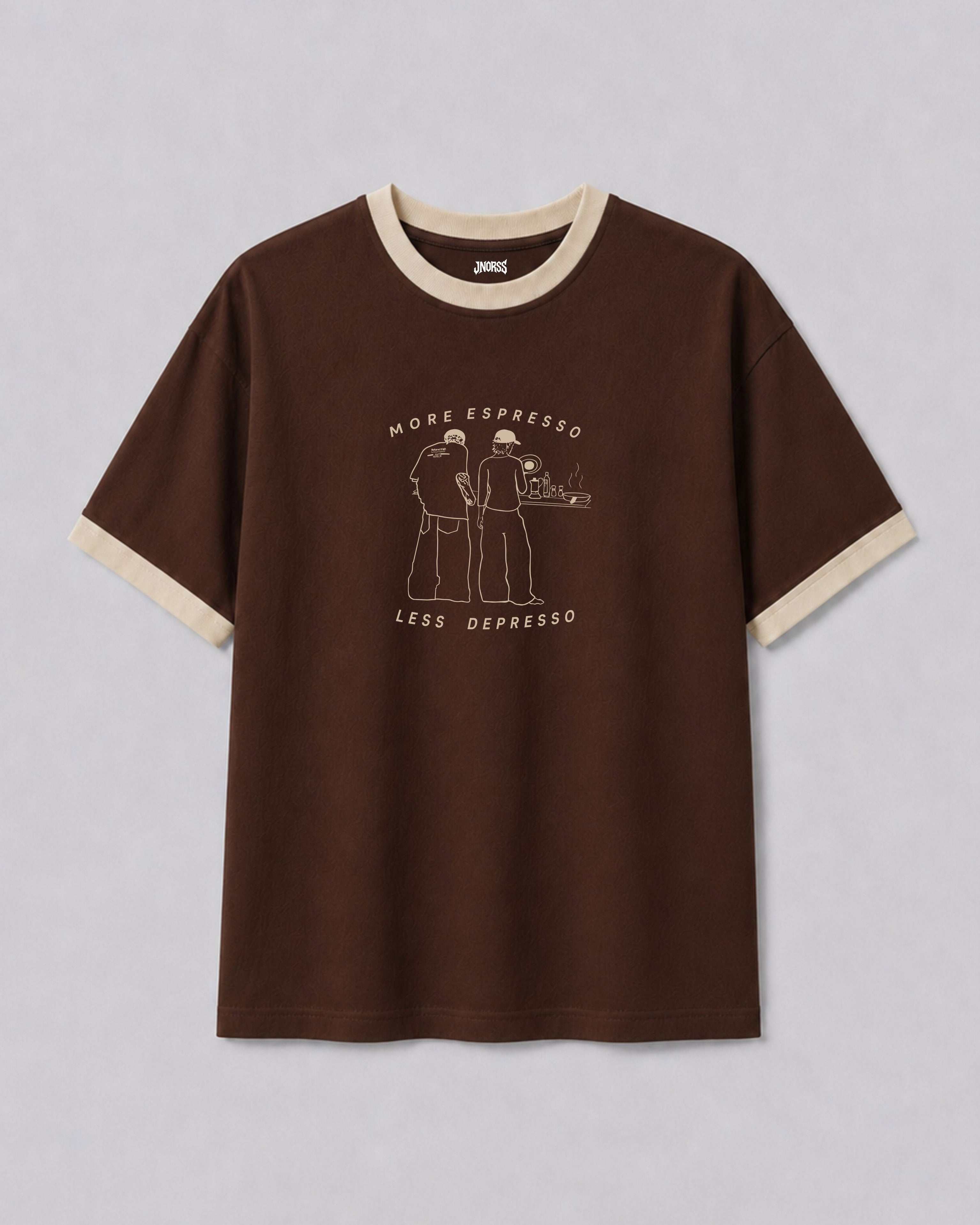 More Espresso Ringer Tee