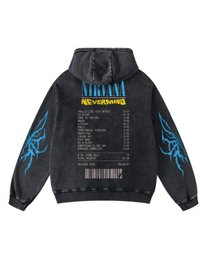 Nirvana Nevermind Youth Decay – Acid Wash Hoodie