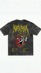 Nirvana Grunge Rebellion Acid Wash Tee