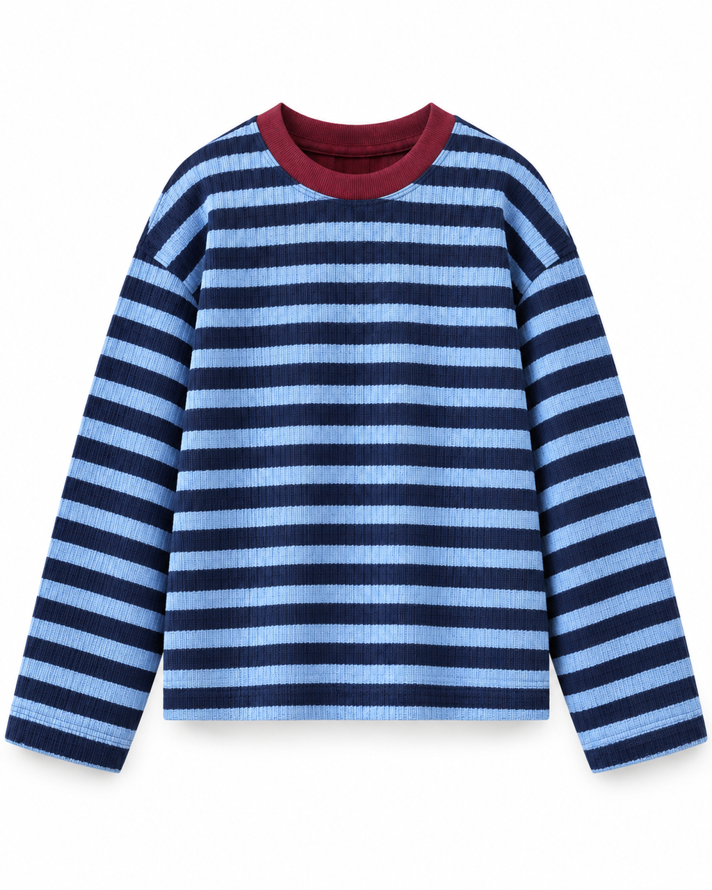Blue Hour Striped Oversized Tee