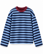 Blue Hour Striped Oversized Tee