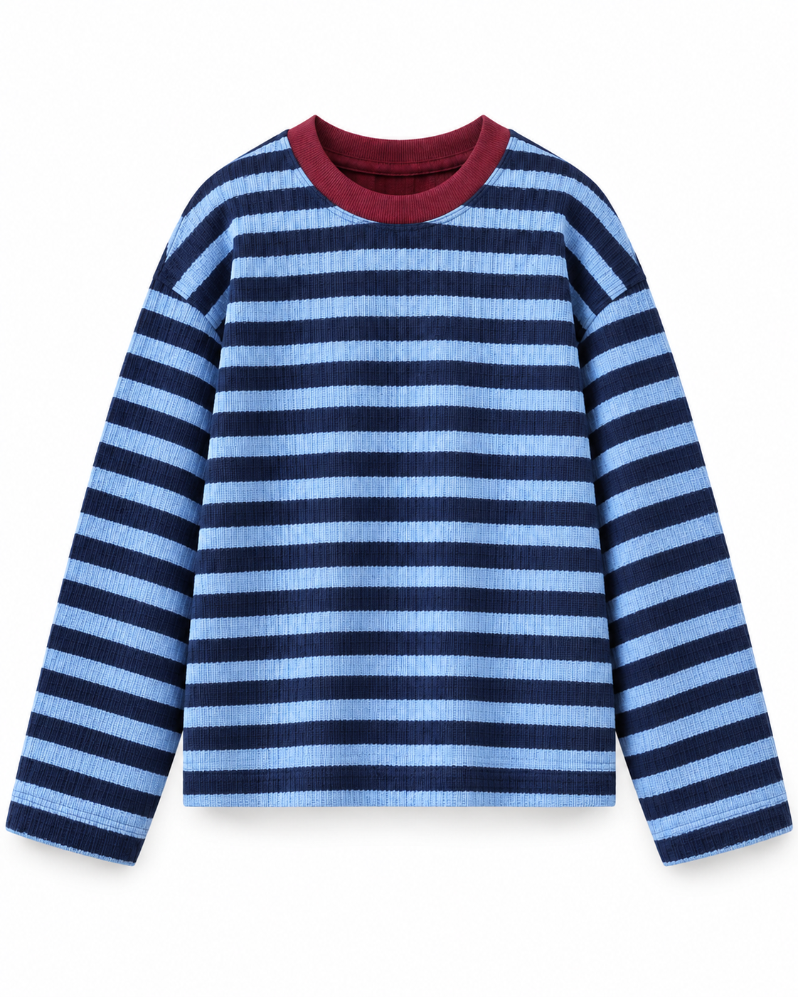 Blue Hour Striped Oversized Tee