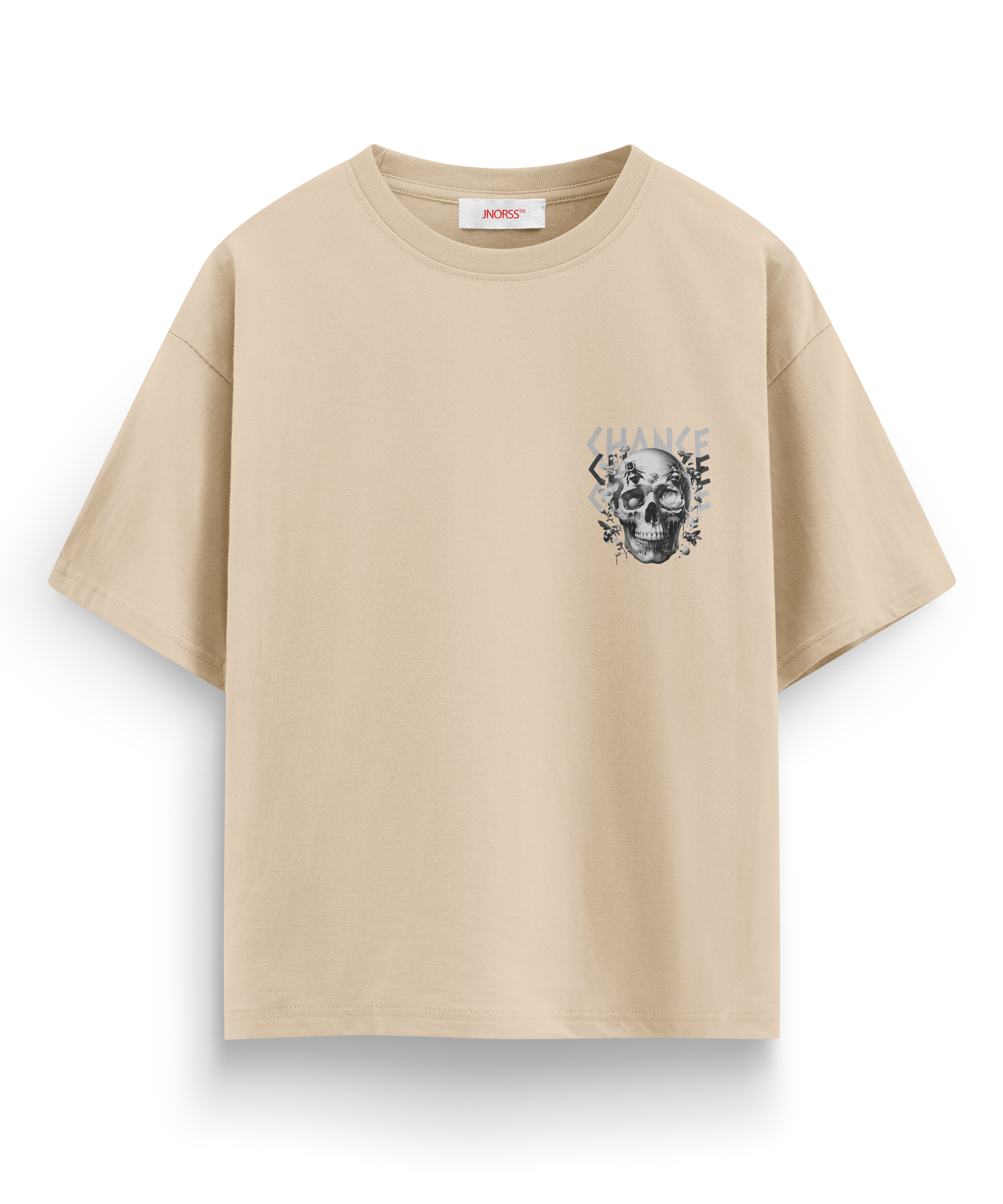 Skull Print Men's oversized T-shirt - Jnorss