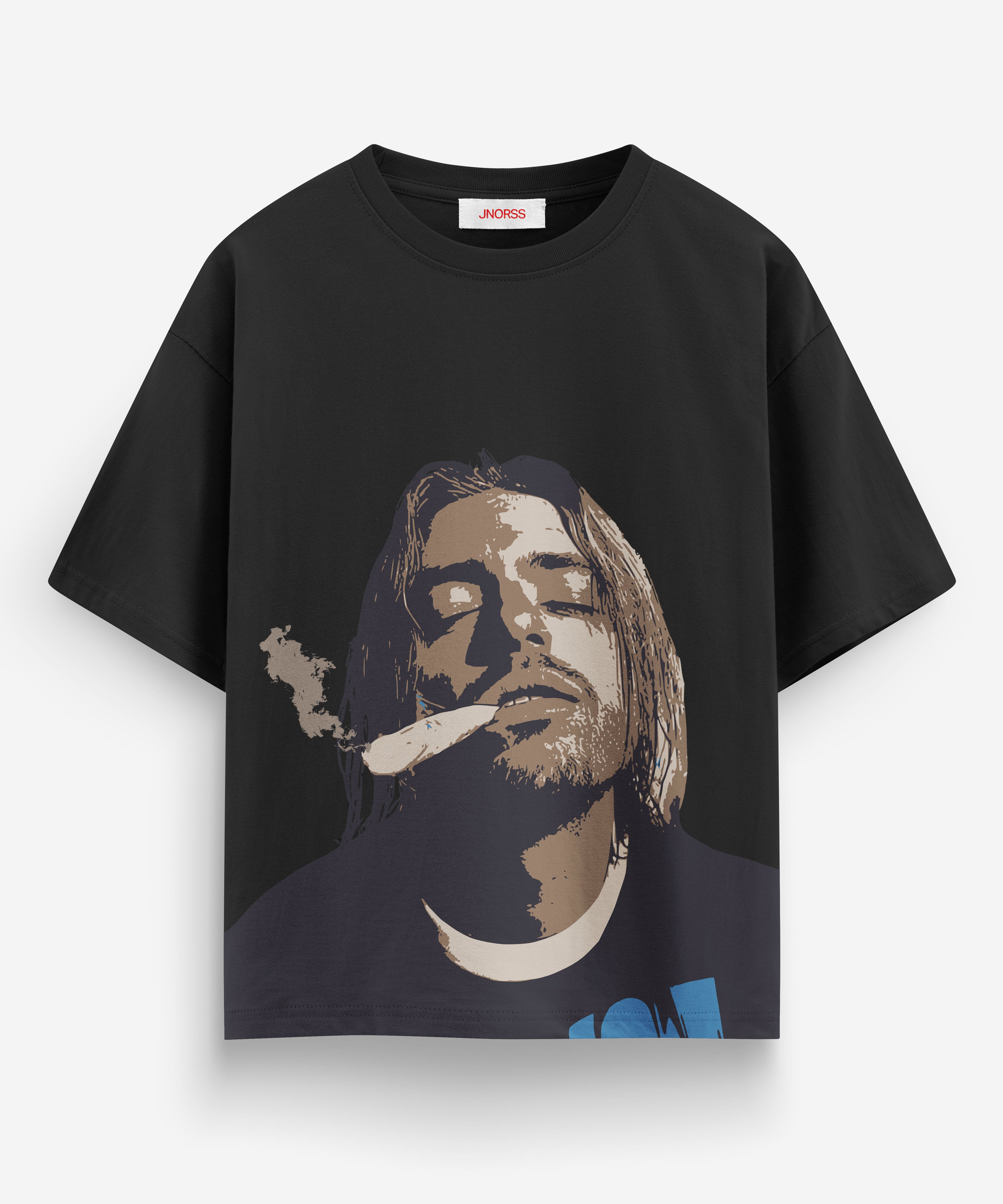 Rebel Smoke Graphic oversized T-shirt - Jnorss